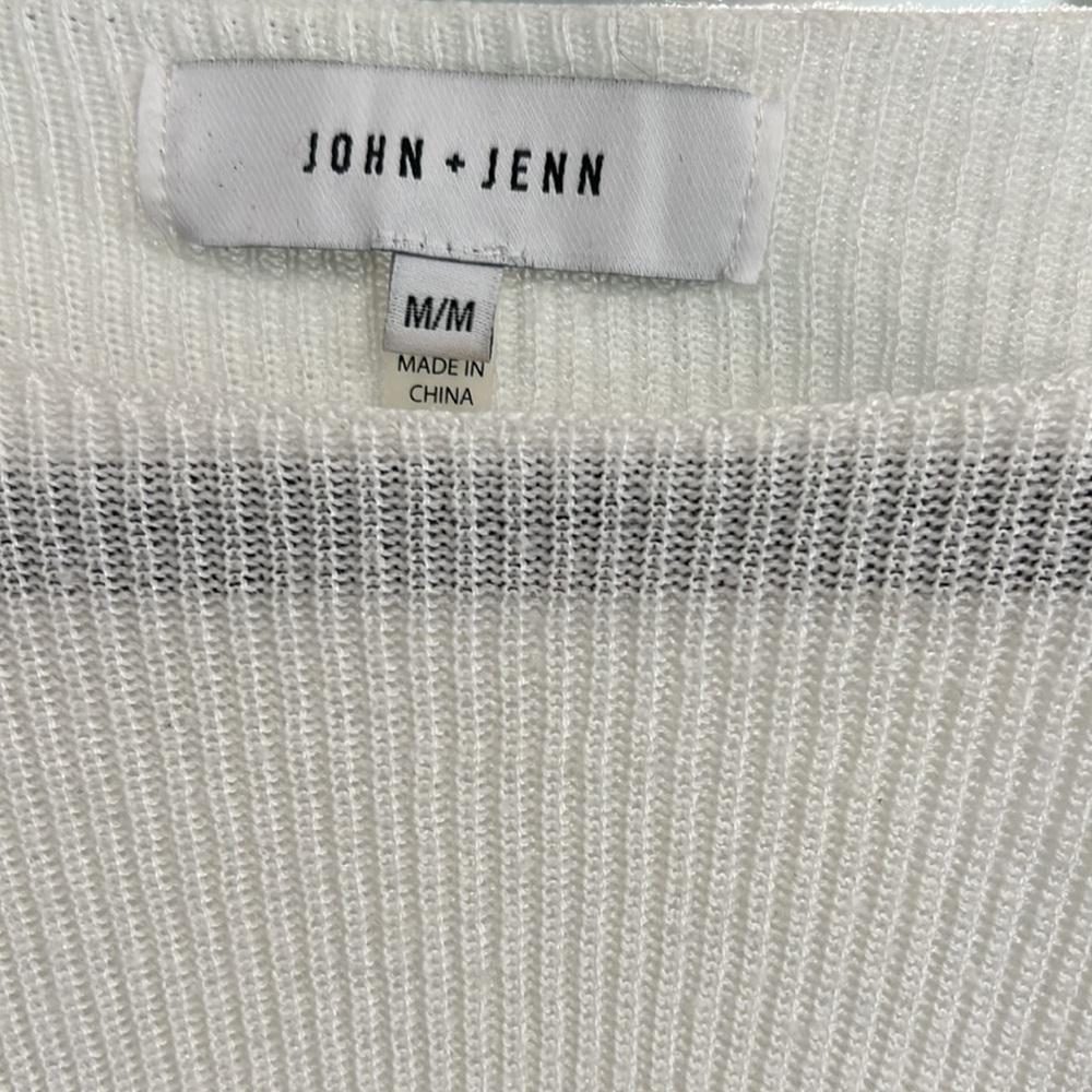 John + Jenn Ruffle Sweater Top - Picture 2 of 5